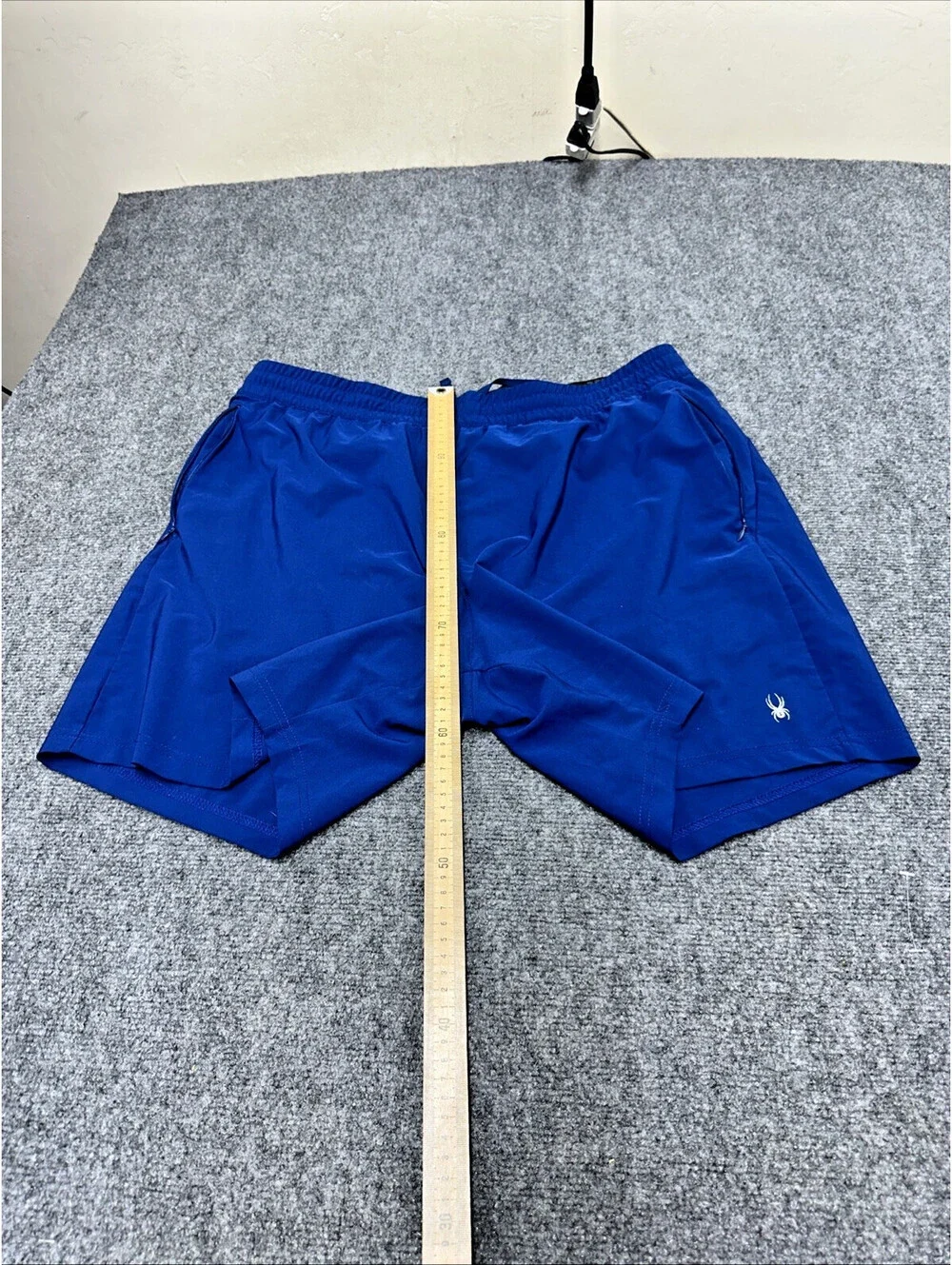 Spyder Shorts Mens XL Active Athletic Gym Training Zipper Pockets Prow B